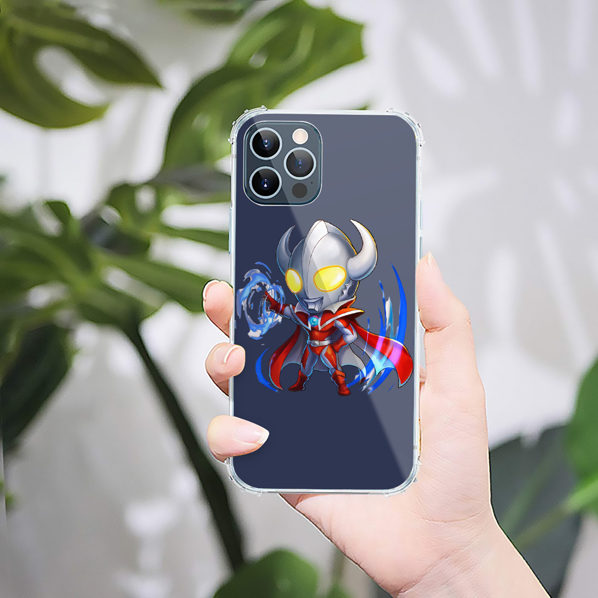 （画像用） ウルトラマン Ultraman 【iPhone 12シリーズ対応】透明スマホケース（クリアソフトケース）